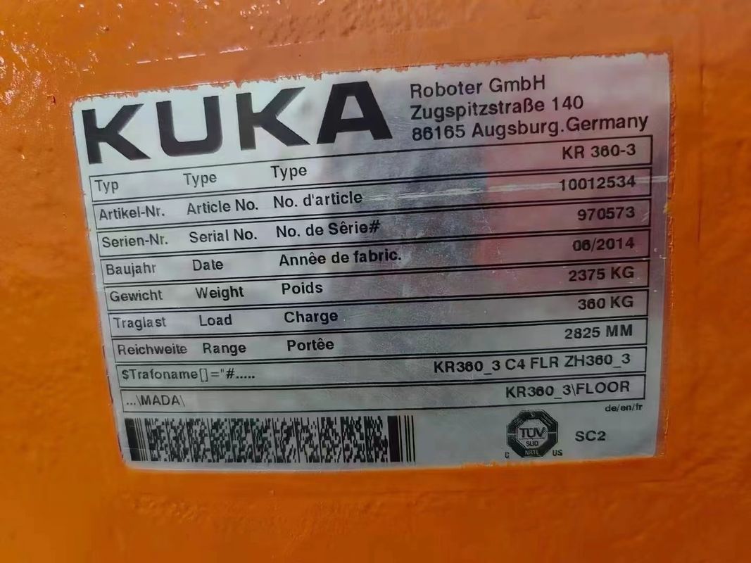 Maximieren Sie Ihre Produktion mit gebrauchten KUKA Roboter KR360-3 und KRC4 Controller ARC Schweißmontage von Teilen Laden und Entladen Schneidroboter