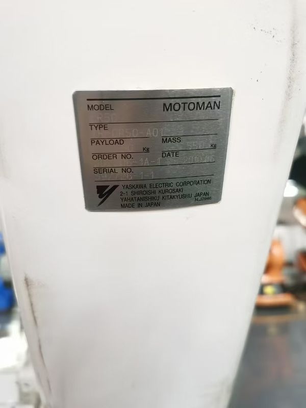 2061mm Reichweite CR50 XRC 50kg Nutzlast Motoman Bogenschweißroboter für die Druckmaschine und das Laden/Entladen von Teilen
