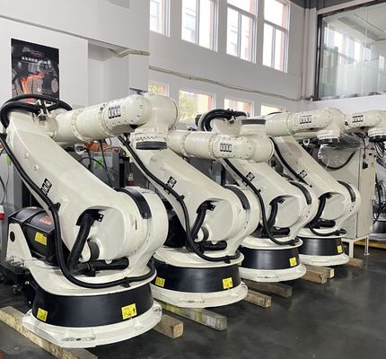 6-Achsen-verwendete KUKA-Roboter mit IP 65-Sicherheits- und Kuka-Programmierfähigkeiten Zögern Sie nicht! KUKA KR210-Roboter, der alle Bedürfnisse vom Schweißen bis zum Palletieren in einem Anschluss erfüllt